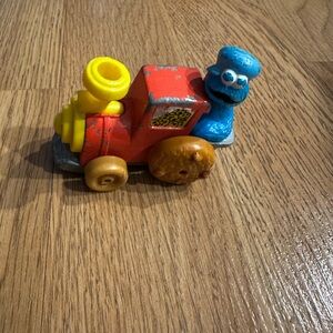 1981 Playskool Cookie Monster Conducter Diecast Cookie Train Sesame Street